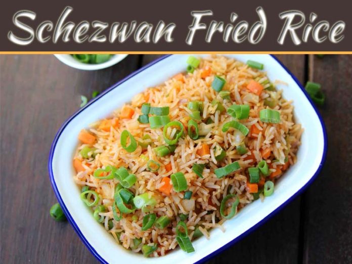 Eat The Tastiest Veg Schezwan Fried Rice Home-Made!