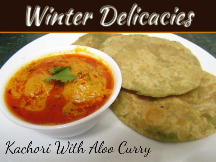 Winter Delicacies: Green Peas Kachori Or Puri With Aloo Curry