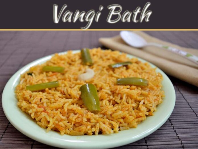 Vangi Bath Recipe | Brinjal Rice In Karnataka Style