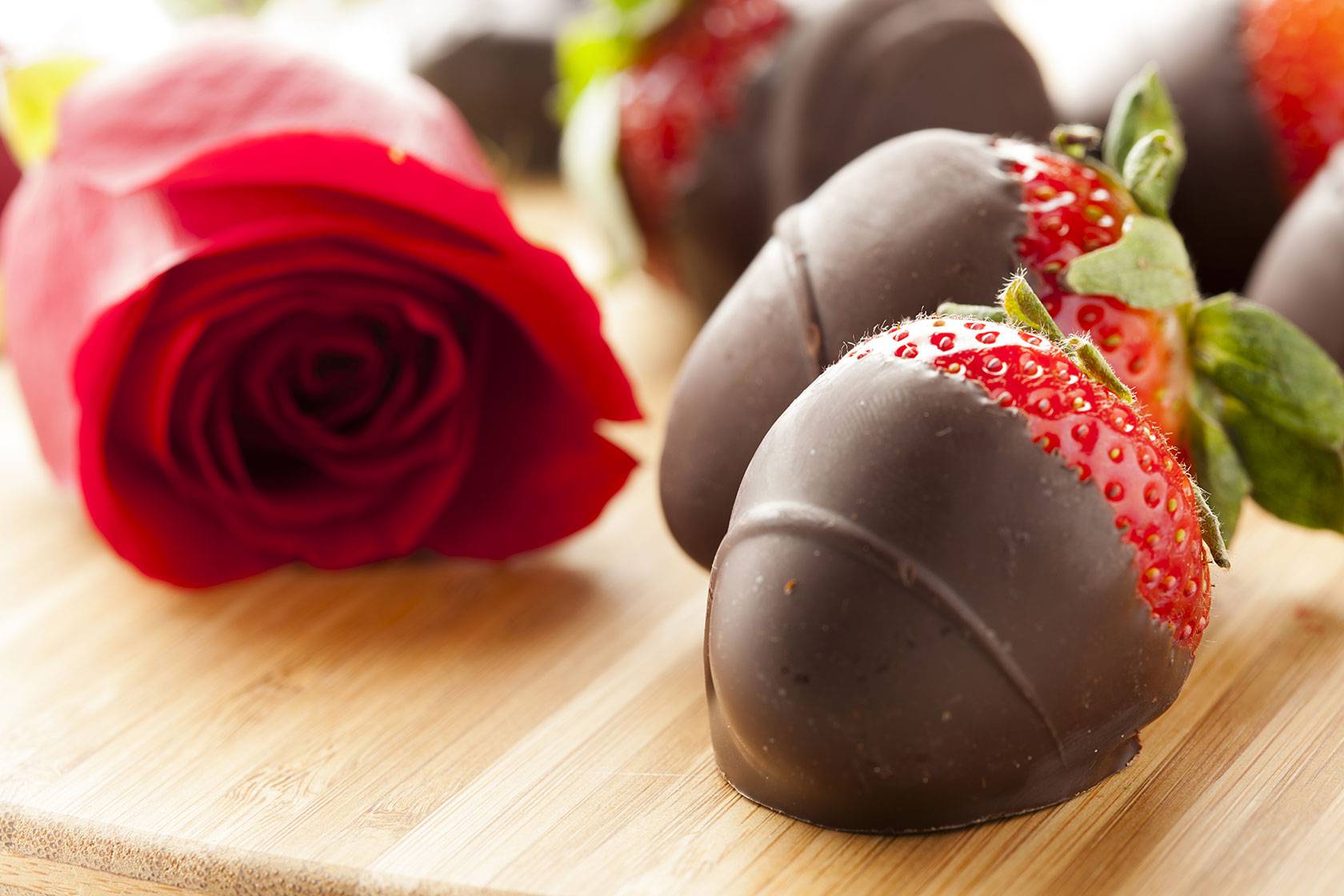 Strawberries Dipped In Chocolate